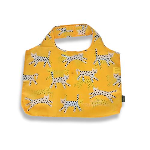 Pocket Shopper Snow Leopard by Ruby Star Society Reusable Shopper Bag