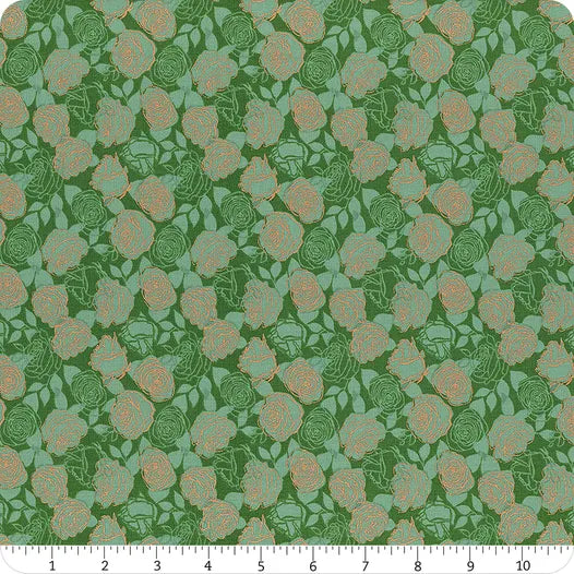 Curio Billiard Roses Metallic RS0063-14M - by Melody Miller- Ruby Star Society