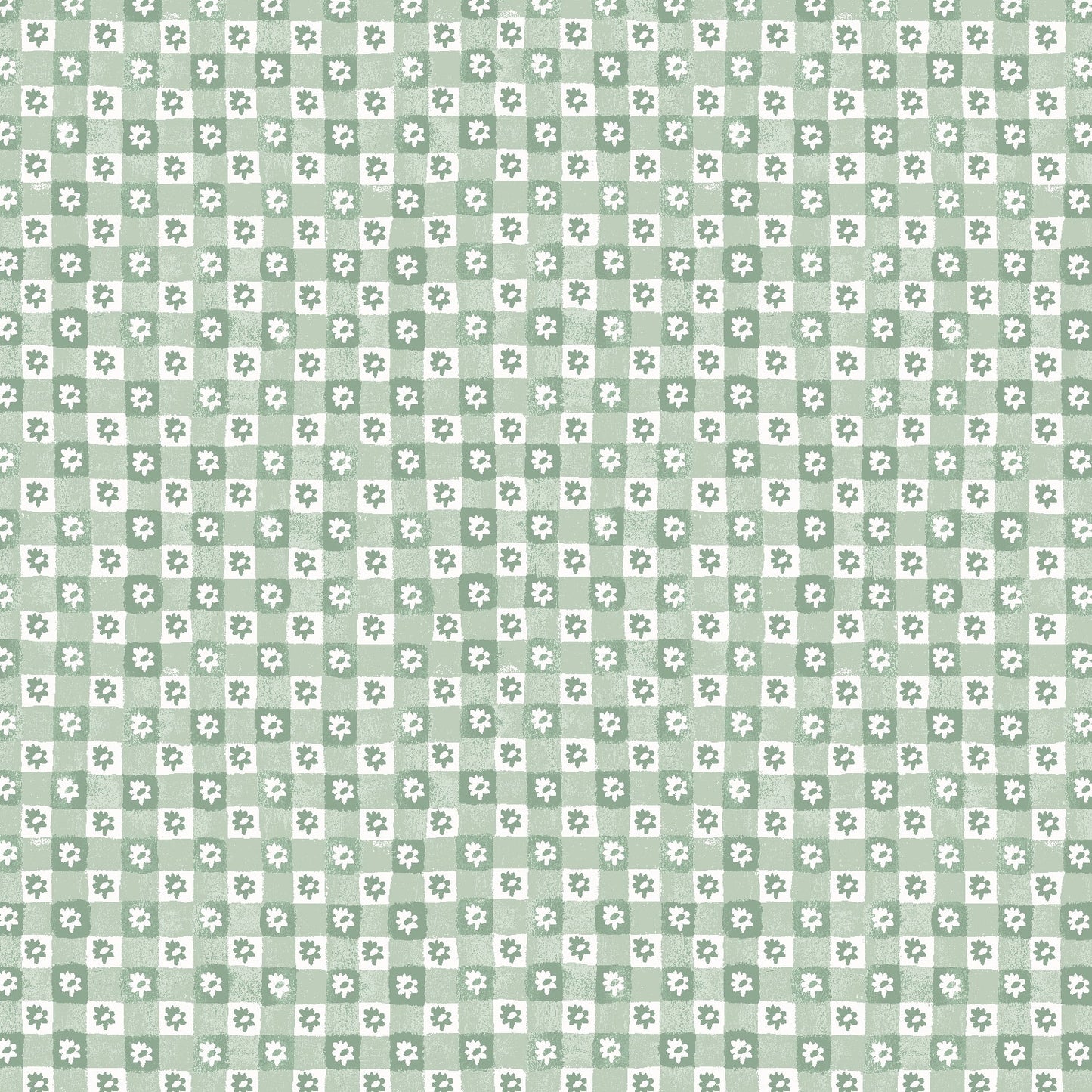 Easter Daisy Gingham - Green - RP1505-GR3 - by Rifle Paper Co.