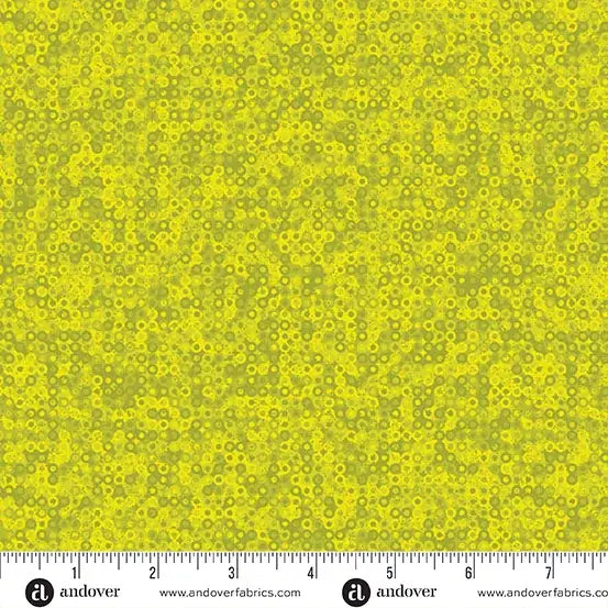 Fairy Rings Chartreuse by Sarah Maxwell for Andover A-1505 V