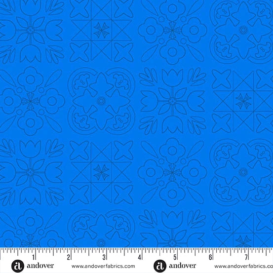 Color Camp - Dusk by Alison Glass Bandana Cobalt A-10428-B