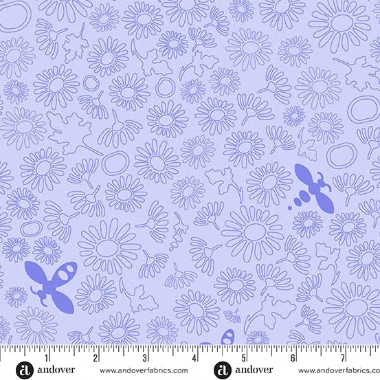 Color Camp - Dusk by Alison Glass Bee Lighter Violet A-10431-P