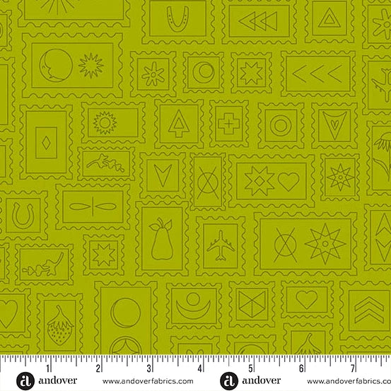 Color Camp - Grove by Alison Glass Postcard Toad A-10424-G