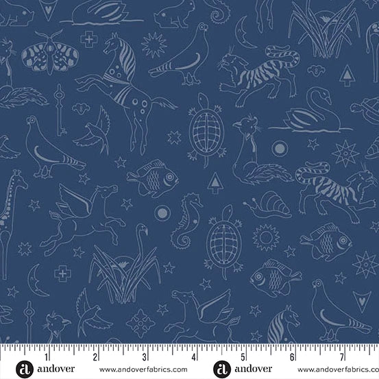 Shadow 2026 - Philately in Denim by Alison Glass - A-1127-B1
