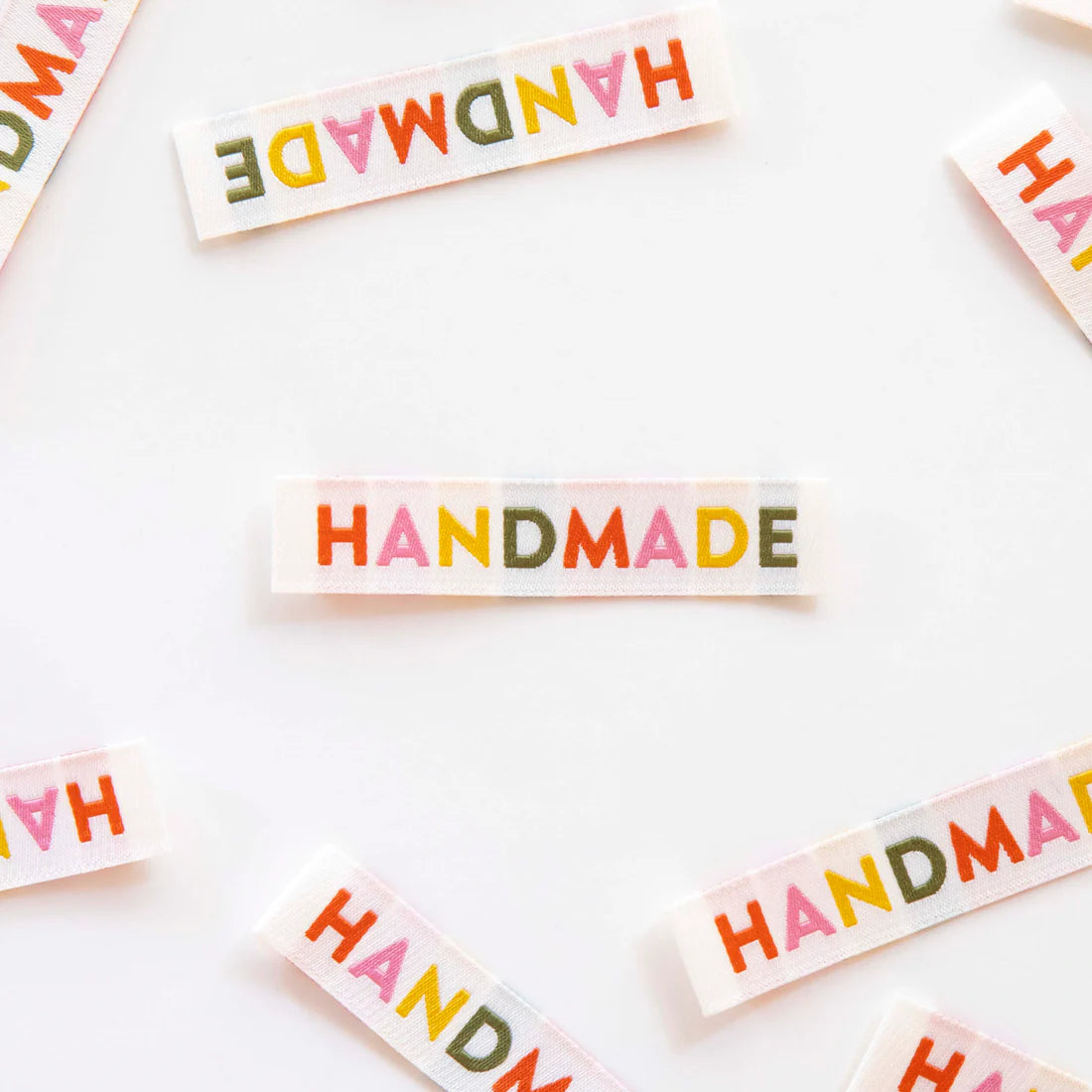 Handmade Woven Sewing Labels - Earth Tones by Sarah Hearts