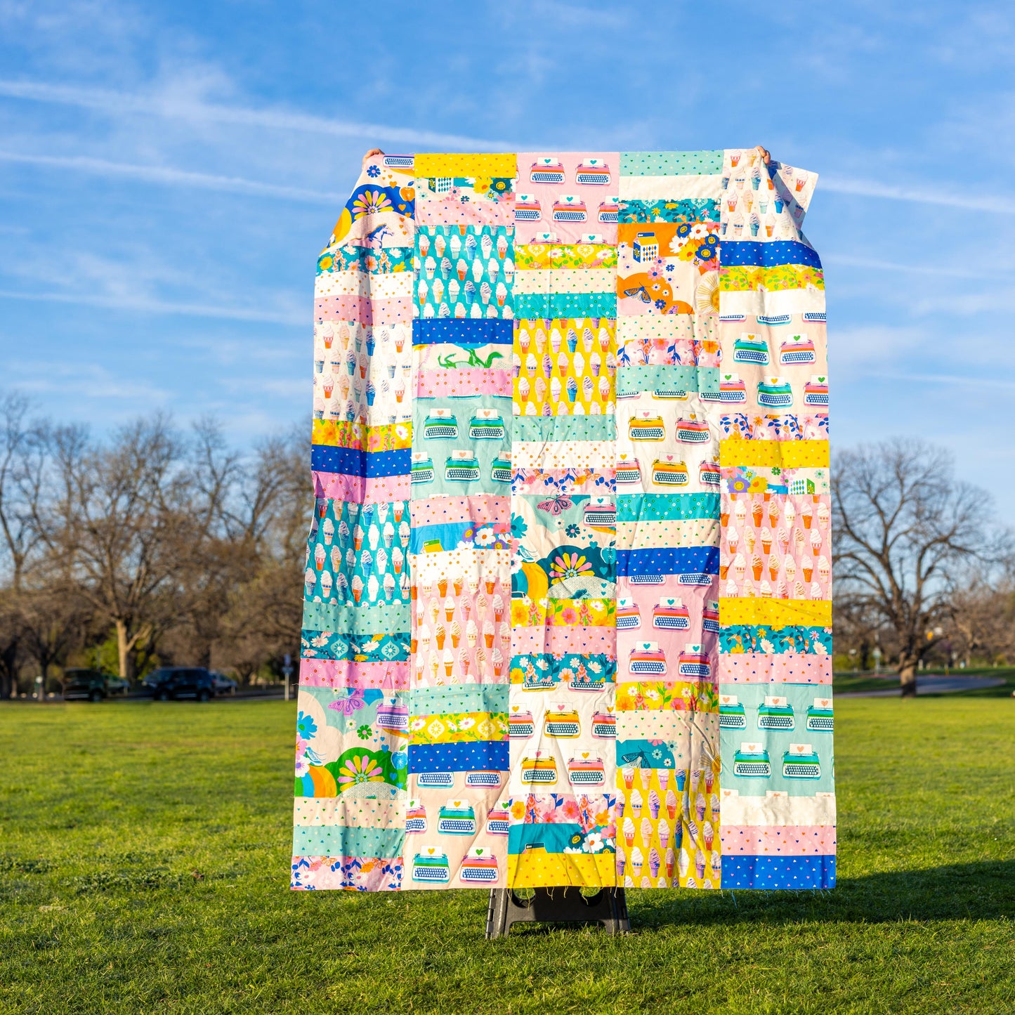 Personal Destash: Ice Cream Sundae Pieced Quilt Top