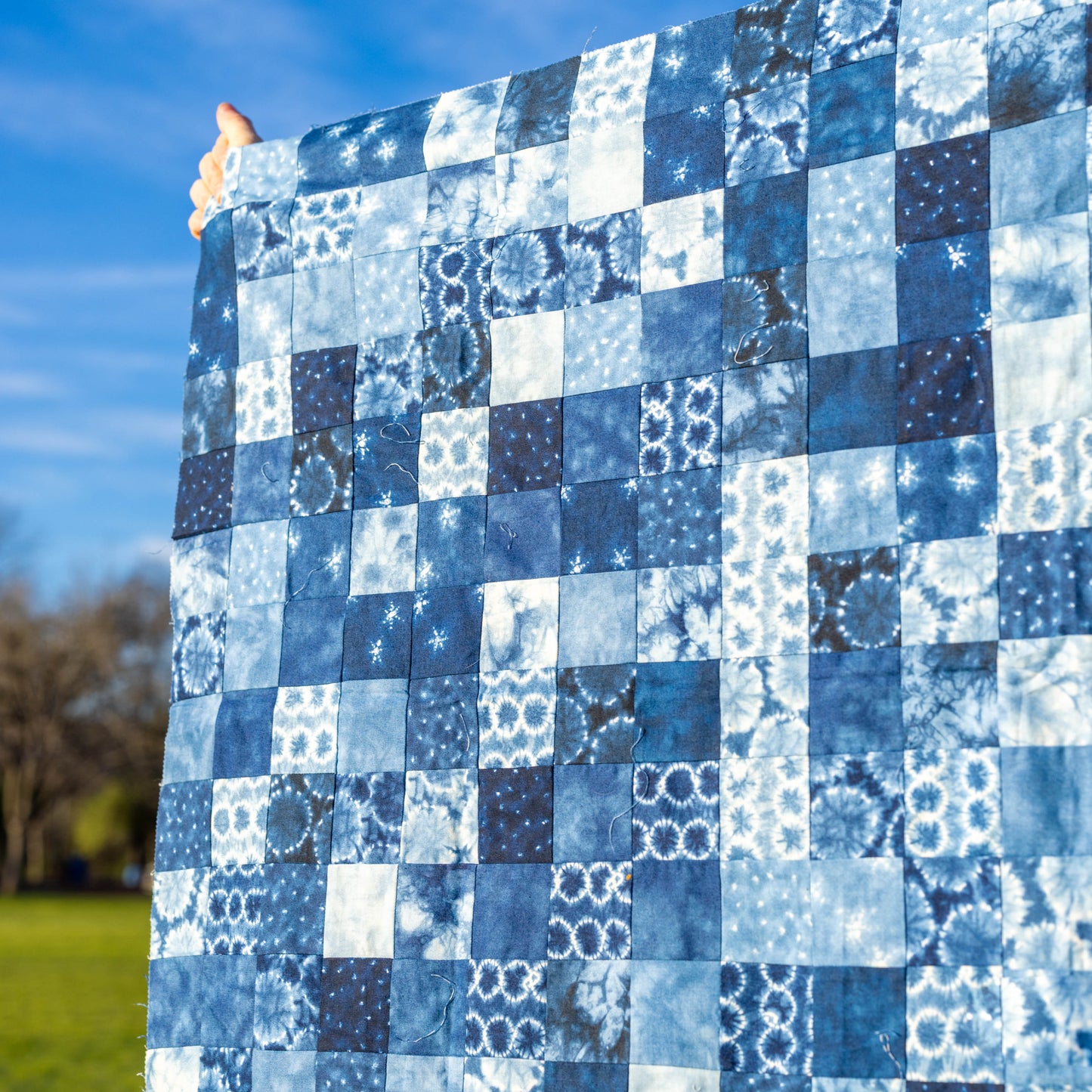 Personal Destash: Japanese Indigo Patchwork Top