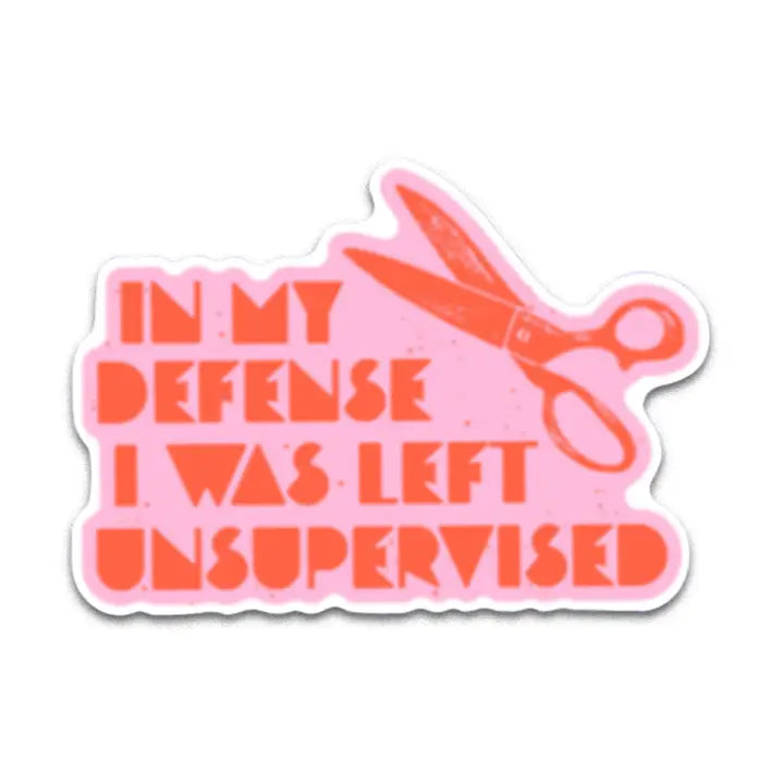In My Defense Sticker by Kati Cupcake