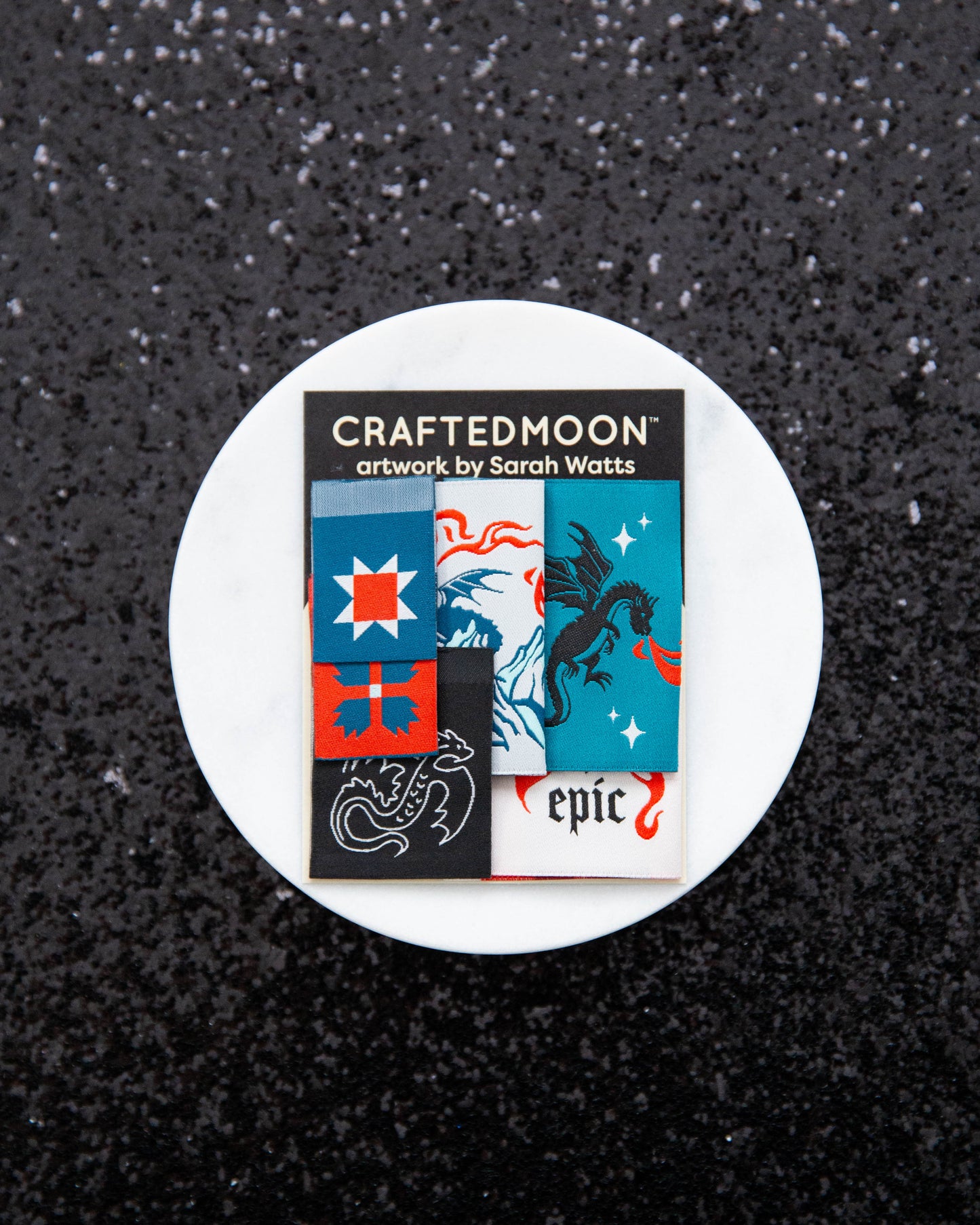 Fireglow 6pc Label Pack by Sarah Watts for Crafted Moon