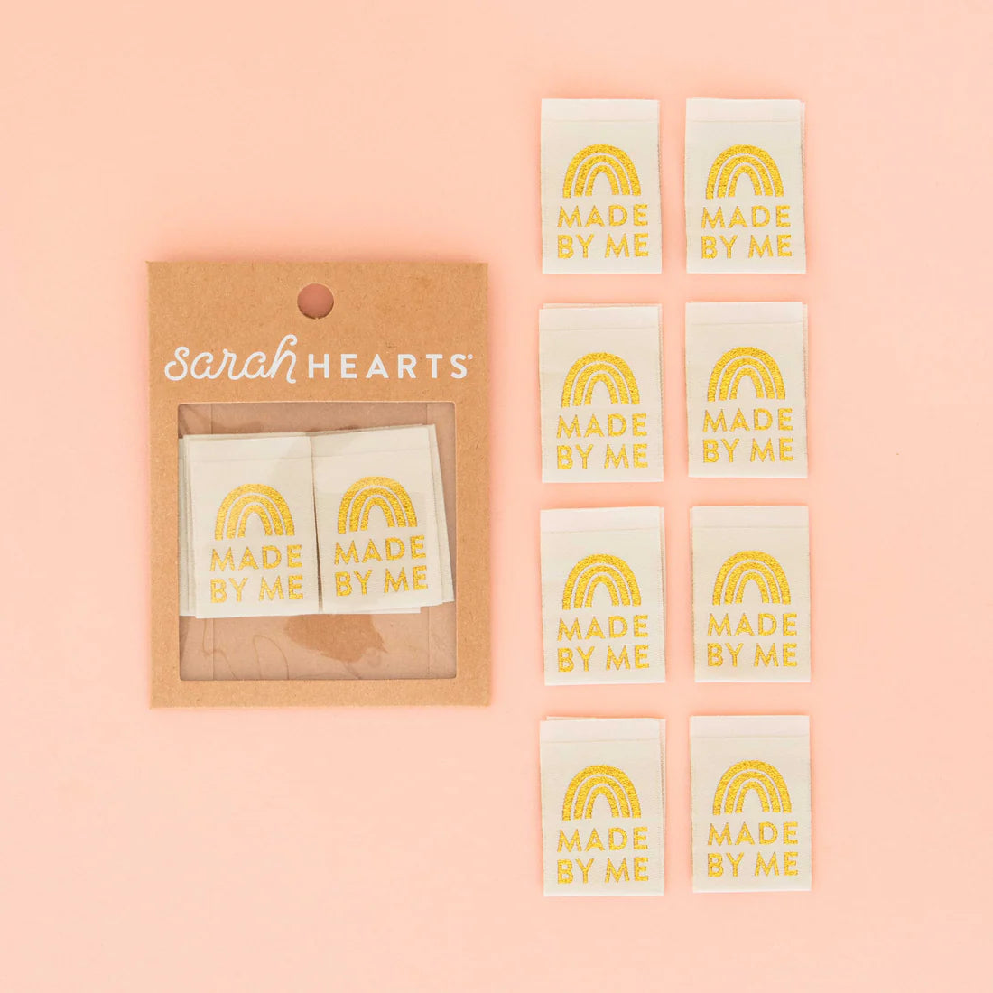 Made by Me Gold Woven Labels by Sarah Hearts
