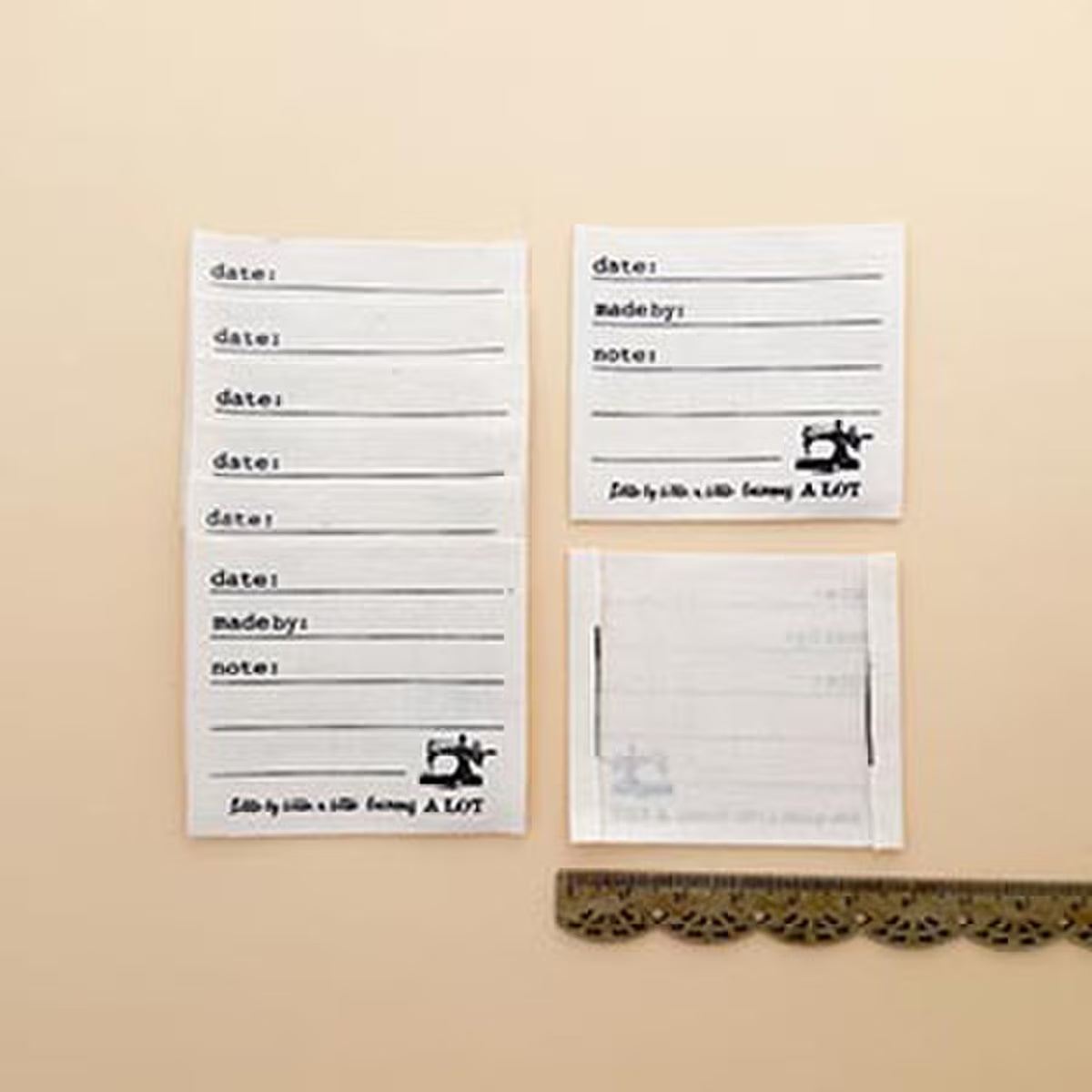 Note Woven Labels by Minki Kim