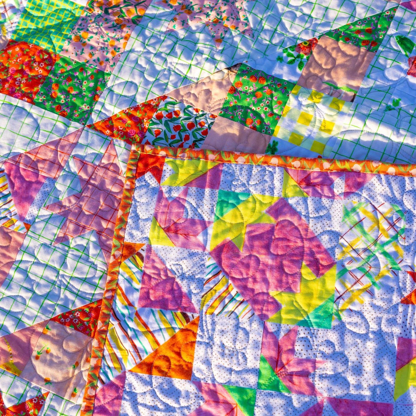 Sample Sale: Picnic Quilt Finished Quilt