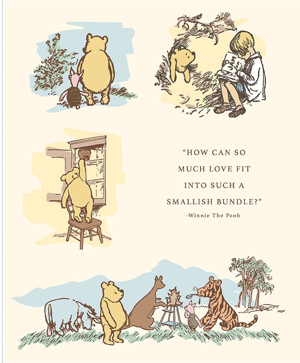 PREORDER: Winnie the Pooh Baby Panel P18597-PANEL