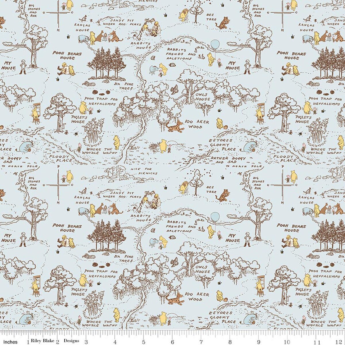PREORDER: Winnie the Pooh Baby Aker Map C18592-BLUE