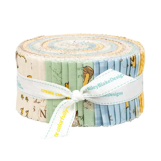 Winnie the Pooh 2 1/2" Rolie Polie - by Echo Park Paper Co. for Riley Blake