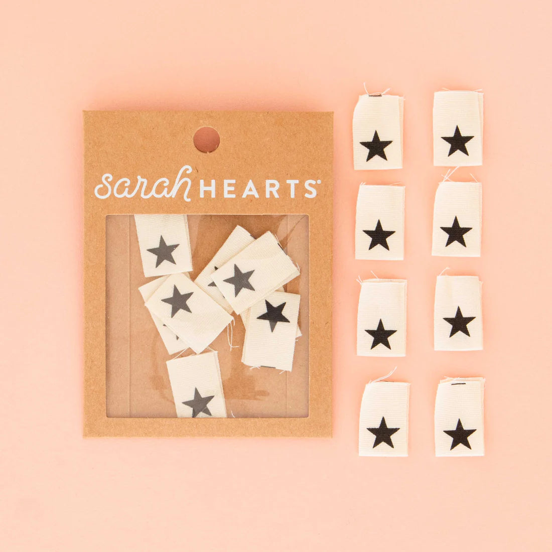 Black Star Organic Cotton Labels by Sarah Hearts