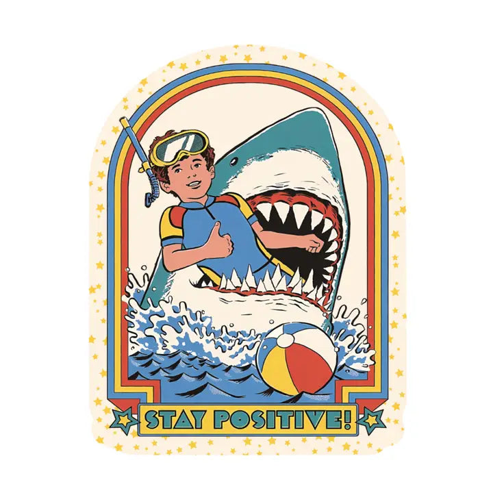 Stay Positive Sticker by Juju and Moxie