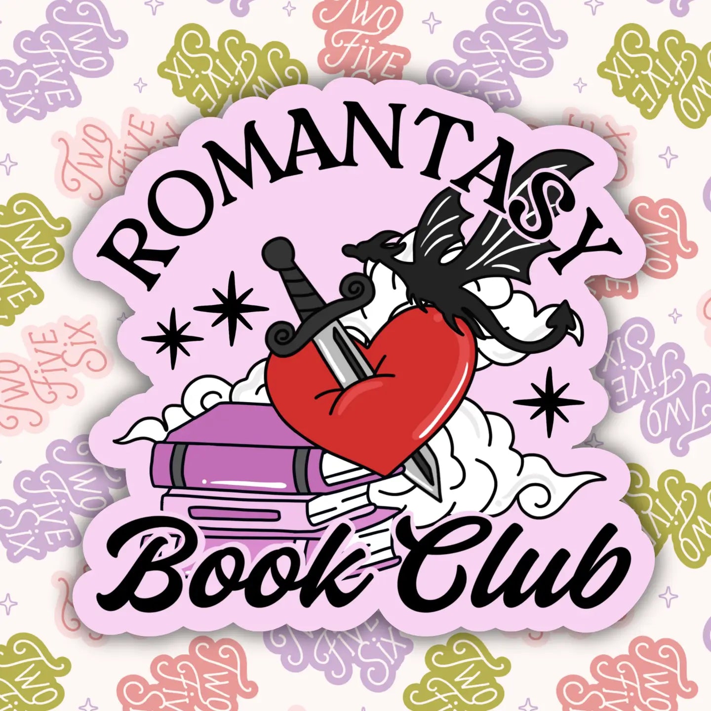 Romantasy Book Club Sticker by 256 Craft Co