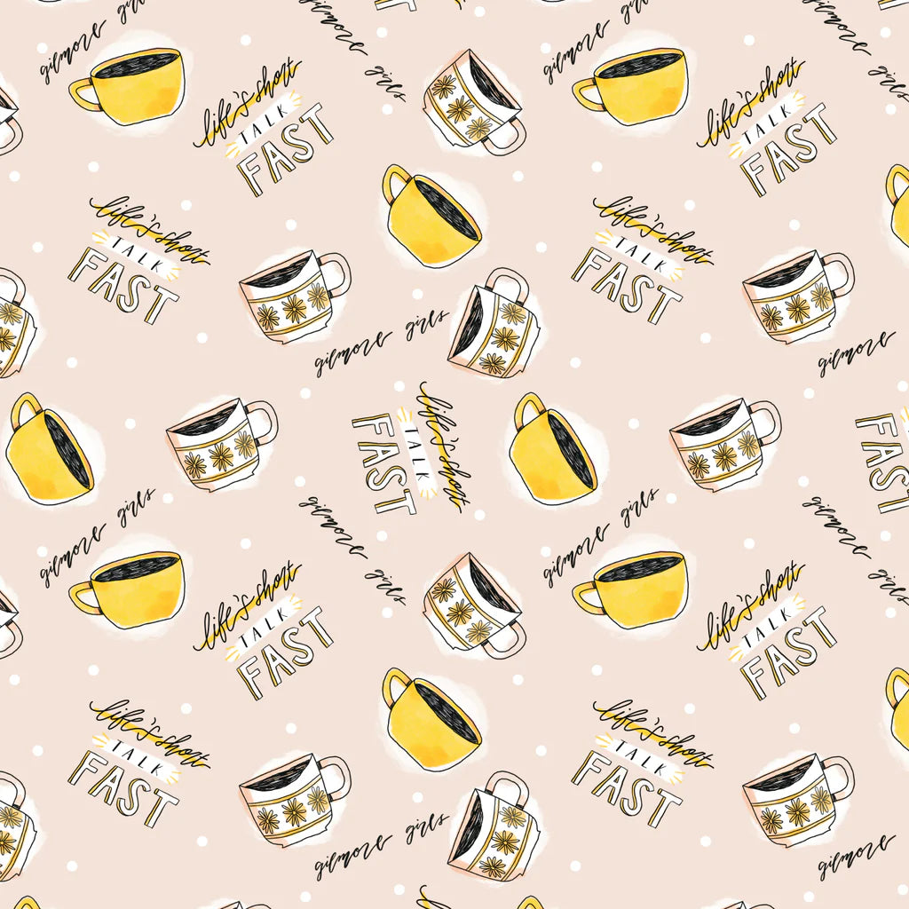 PREORDER: Gilmore Girls Collection II - Soft Coffee-Soft Peach- by Camelot Fabrics
