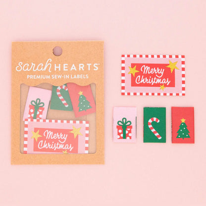 Christmas Holiday Sew In Labels by Sarah Hearts