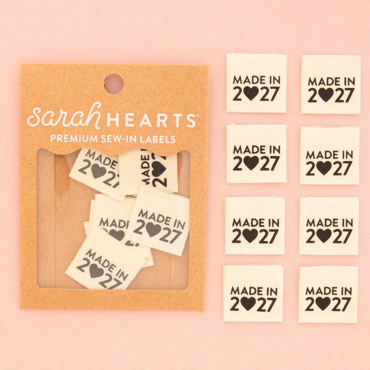 Made in 2027 Sew In Labels by Sarah Hearts