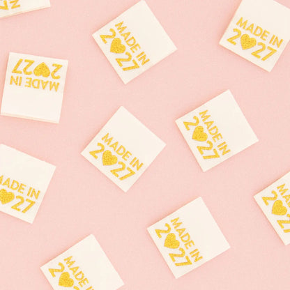 Made in 2027 Gold Sew In Labels by Sarah Hearts