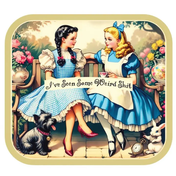 I've Seen Some Weird Sticker by Juju and Moxie