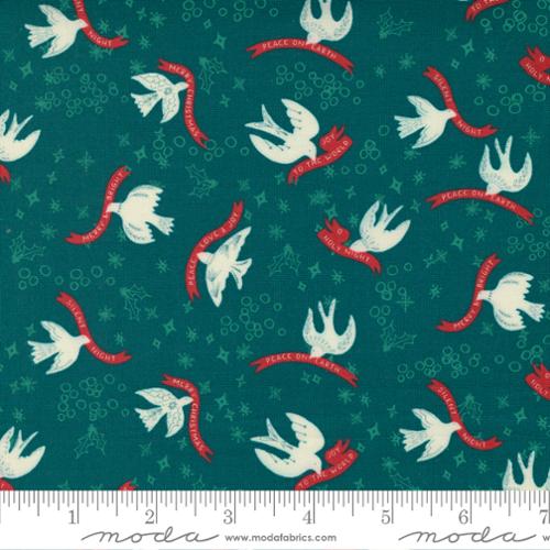 Cheer Merriment Teal 45532 22 by Fancy That Design House for Moda