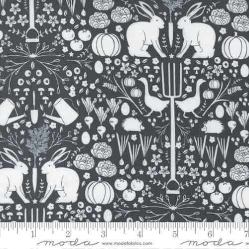 CHRISTMAS SALE: Midnight In Garden Charcoal 43122 13 by Sweetfire Road for Moda
