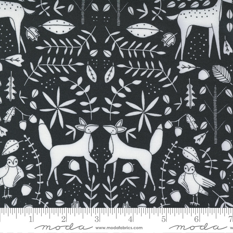 CHRISTMAS SALE: Nocturnal Deer Night 48334 12 by Gingiber for Moda