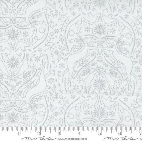 CHRISTMAS SALE: Merrymaking Eggnog Silverbells 48343-11M by Gingiber for Moda