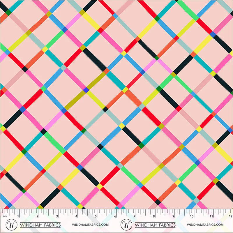 PREORDER: Happy Place - Crossing 55375D-9 Blush by Annabel Wrigley for Windham Fabrics