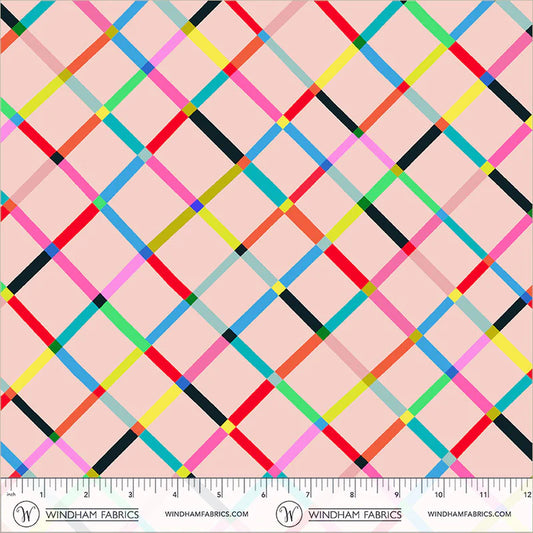 PREORDER: Happy Place - Crossing 55375D-9 Blush by Annabel Wrigley for Windham Fabrics