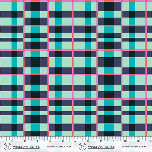 PREORDER: Happy Place - Tower 55377D-14 Turquoise by Annabel Wrigley for Windham Fabrics
