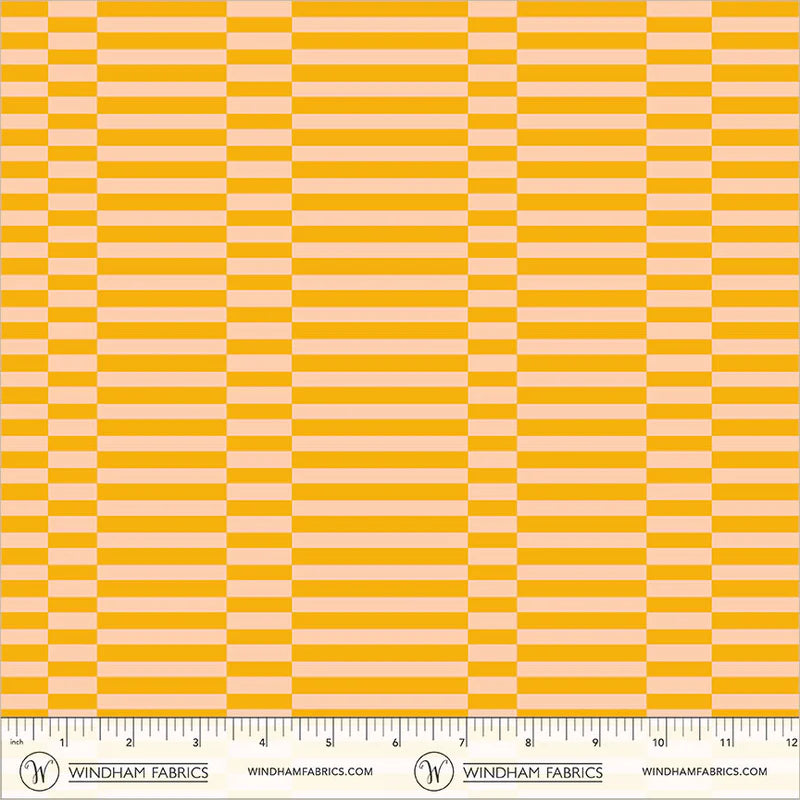 PREORDER: Annabel's Blenders - Broken Stripe 55379-3 Soft Gold by Annabel Wrigley for Windham Fabrics