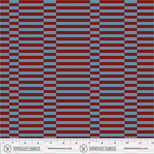 PREORDER: Annabel's Blenders - Broken Stripe 55379-7 Laguna by Annabel Wrigley for Windham Fabrics