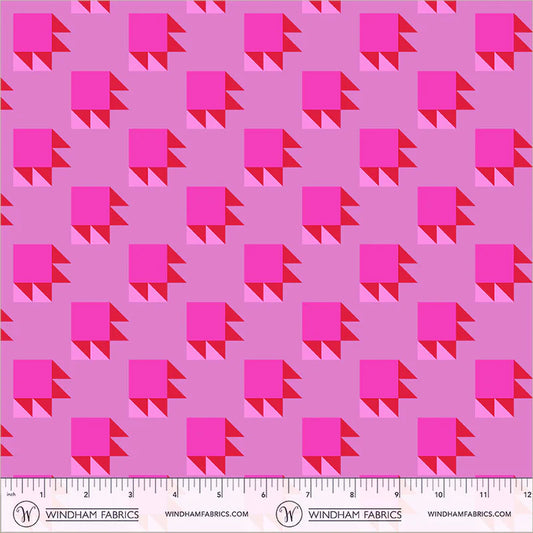 PREORDER: Annabel's Blenders - Bear Paw 55380-10 Cool Pink by Annabel Wrigley for Windham Fabrics