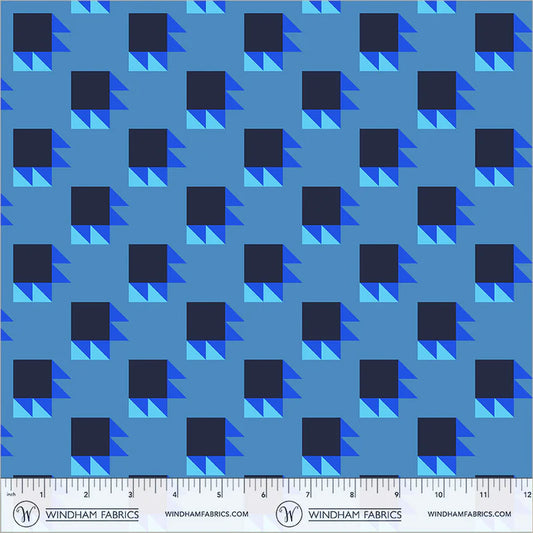 PREORDER: Annabel's Blenders - Bear Paw 55380-13 True Blue by Annabel Wrigley for Windham Fabrics