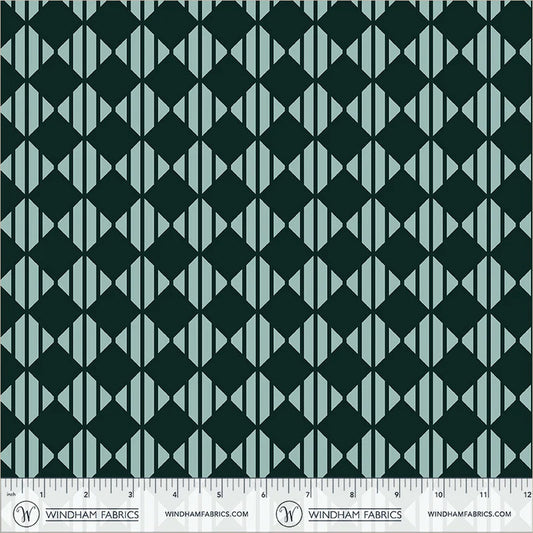 PREORDER: Annabel's Blenders - Checker 55382-12 Mint Ash by Annabel Wrigley for Windham Fabrics
