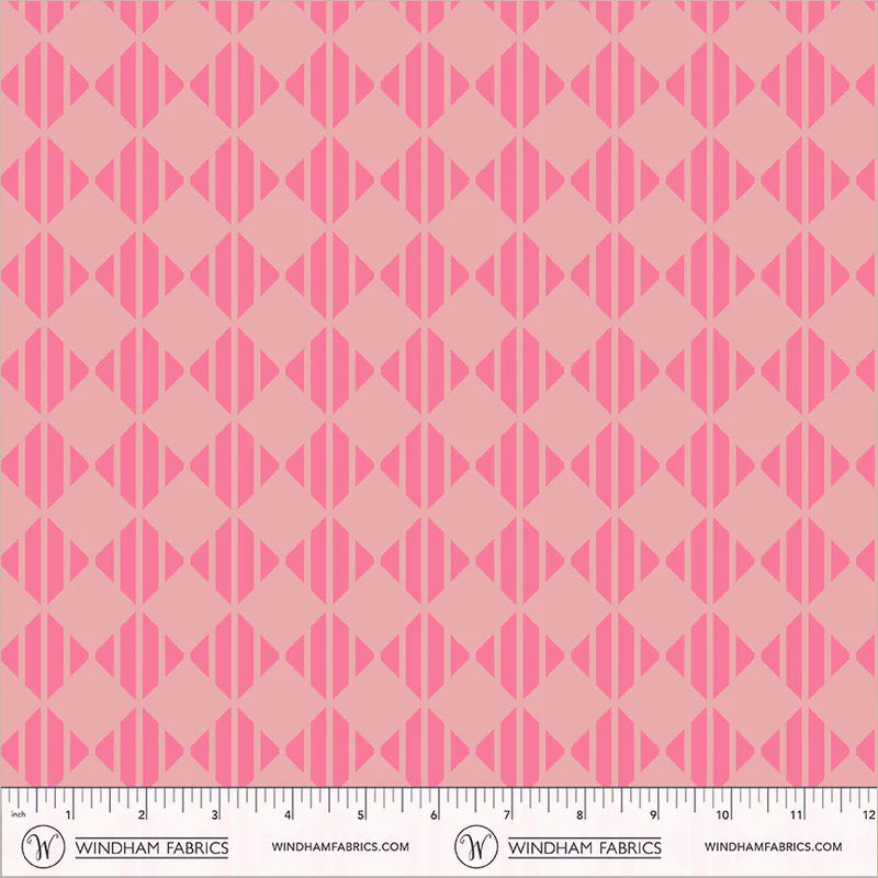 PREORDER: Annabel's Blenders - Checker 55382-18 Just Pink by Annabel Wrigley for Windham Fabrics