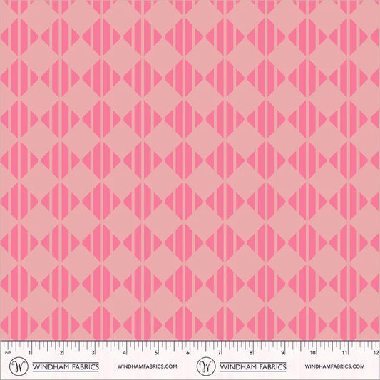 PREORDER: Annabel's Blenders - Checker 55382-18 Just Pink by Annabel Wrigley for Windham Fabrics