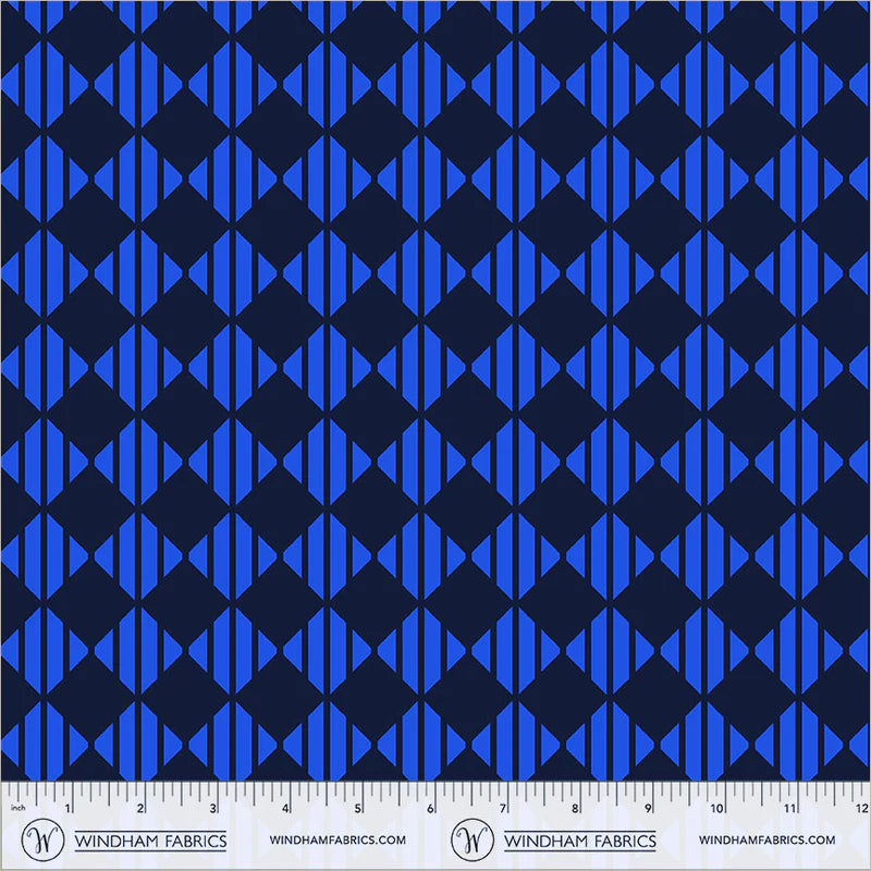 PREORDER: Annabel's Blenders - Checker 55382-20 Deep Blue by Annabel Wrigley for Windham Fabrics
