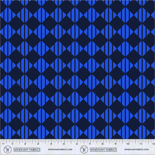 PREORDER: Annabel's Blenders - Checker 55382-20 Deep Blue by Annabel Wrigley for Windham Fabrics
