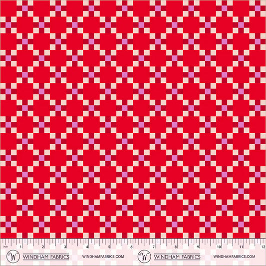 PREORDER: Annabel's Blenders - Picnic 55383-1 Red/Pink by Annabel Wrigley for Windham Fabrics