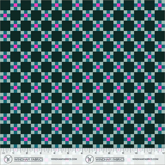PREORDER: Annabel's Blenders - Picnic 55383-12 Mint Ash by Annabel Wrigley for Windham Fabrics