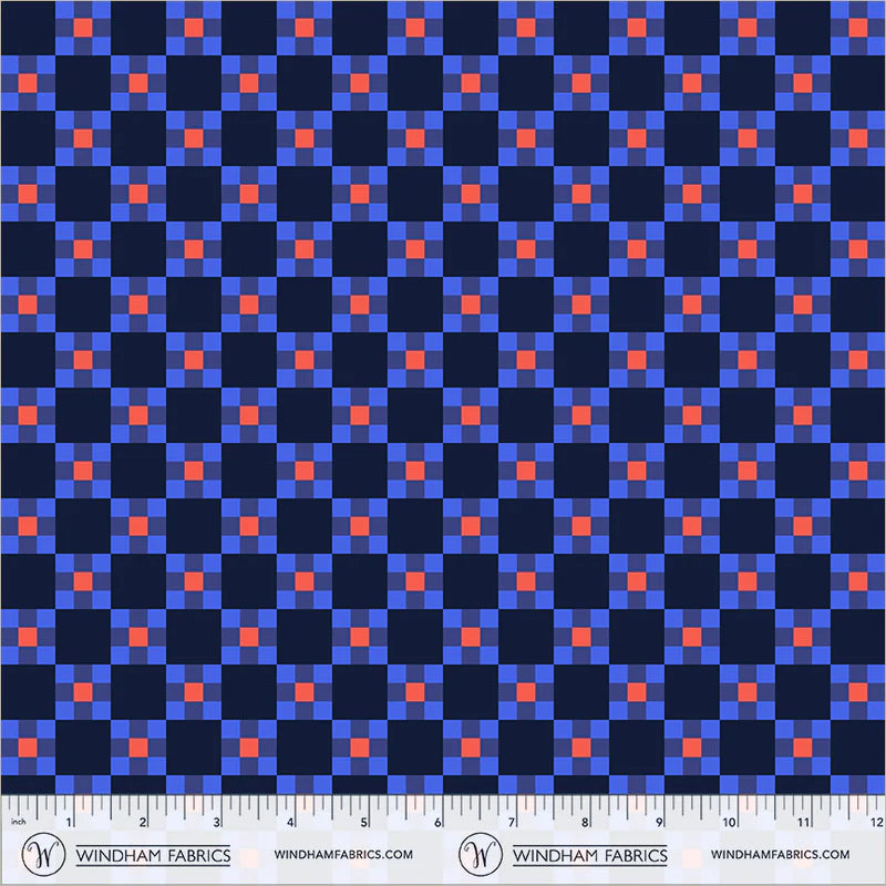 PREORDER:  Annabel's Blenders - Picnic 55383-20 Deep Blue by Annabel Wrigley for Windham Fabrics