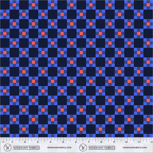 PREORDER:  Annabel's Blenders - Picnic 55383-20 Deep Blue by Annabel Wrigley for Windham Fabrics