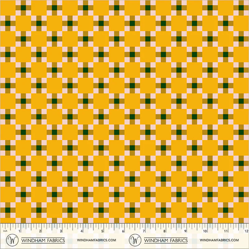 PREORDER: Annabel's Blenders - Picnic 55383-3 Soft Gold by Annabel Wrigley for Windham Fabrics