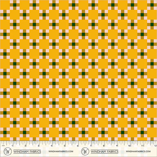 PREORDER: Annabel's Blenders - Picnic 55383-3 Soft Gold by Annabel Wrigley for Windham Fabrics