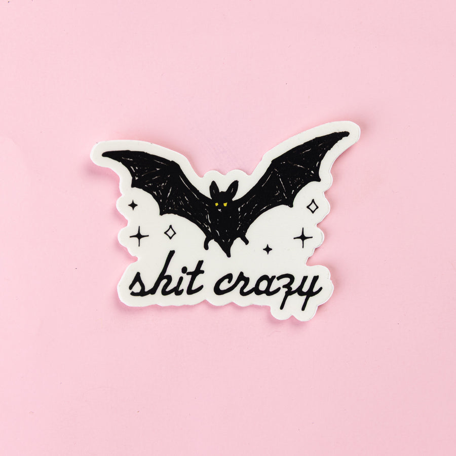BatShit Crazy - Sticker by Yarnival Stickers